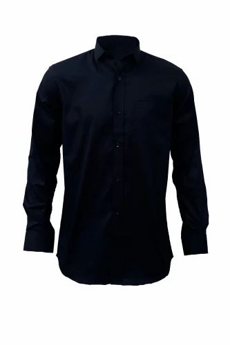 Saasha Garments Navy Formal Shirt For Men