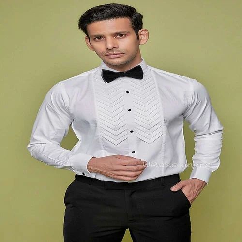 Mens Tuxedo Shirts, Textured