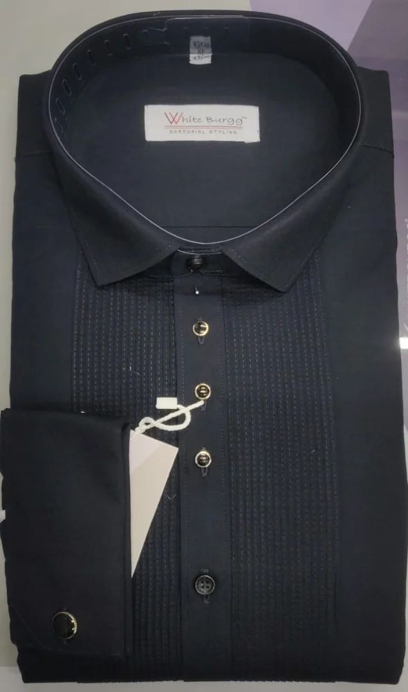 Nevy Blue Tuxedo Shirt