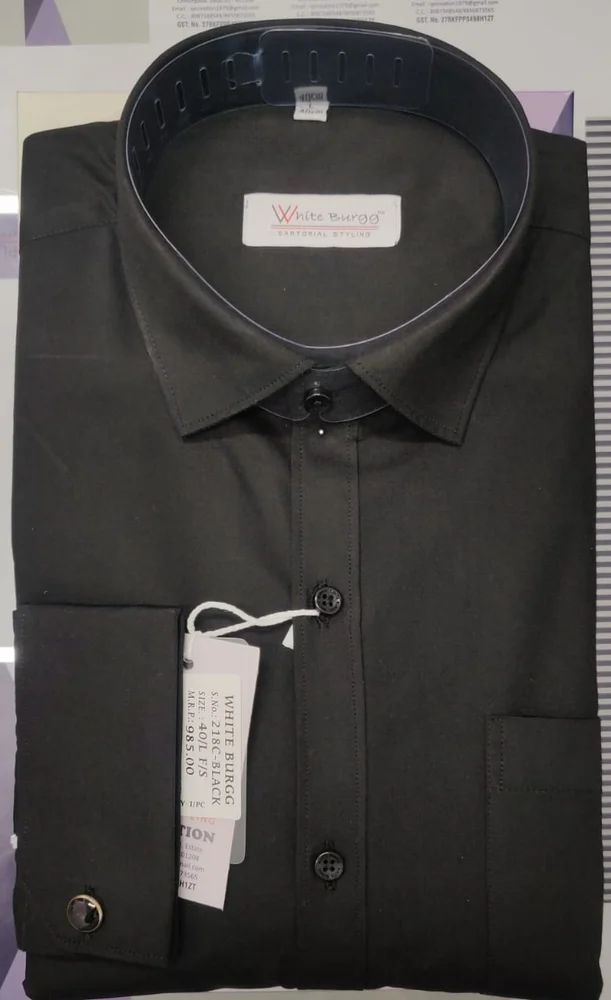 Black Cufflin Shirt
