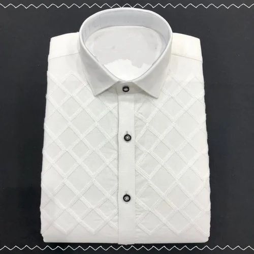 Cotton Designer Tuxedo Shirt, Plain