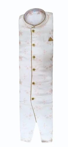 Men Full Sleeves Indo Western Sherwani, Size: Medium