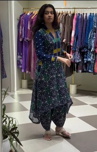Printed Cotton Designer Kurta And Pant Set