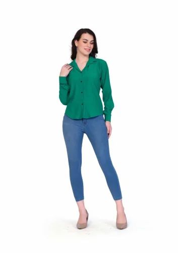 Women's Fancy Shirt, Rayon