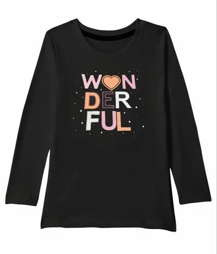 5007 - Girls Full Sleeve T-Shirts, Casual Wear