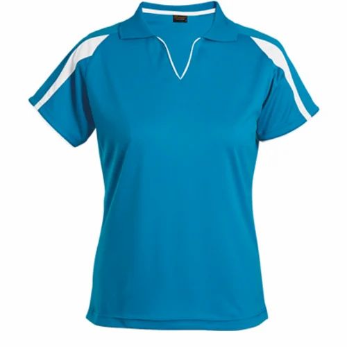 S-XXL Blue Ladies Custom T Shirt