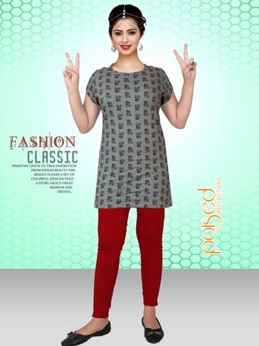 Half Sleeve Ladies Long T Shirt, Size: XL Size