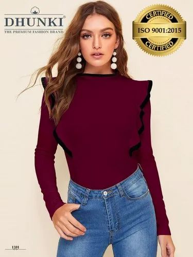 Hosiery Dhunki Tops 1591, T-shirt