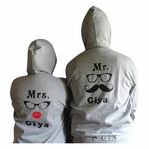 Printed Couple Hoodies T Shirt