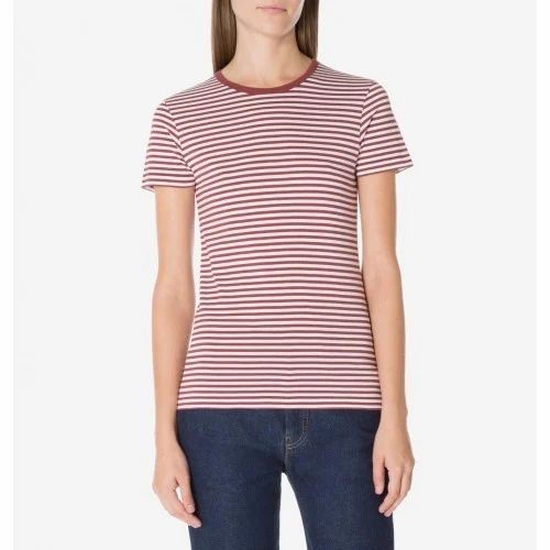 Half Sleeve Ladies Cotton Knitted T-Shirt