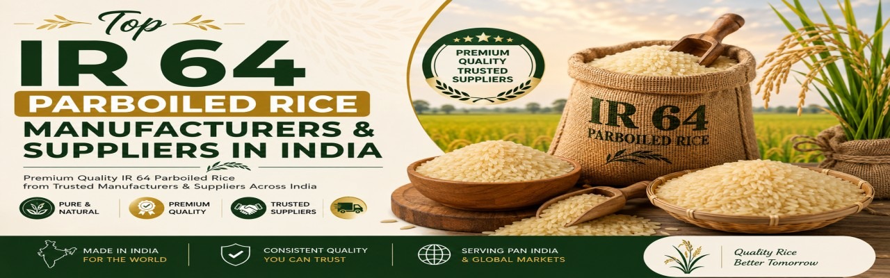 IR 64 Parboiled Rice Manufacturers & Suppliers in India