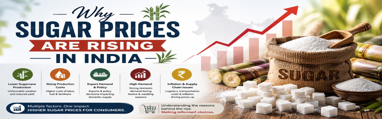 Why Sugar Prices Are Rising in India: Key Reasons in 2026