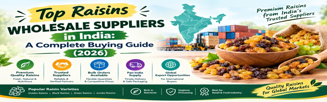 Top Raisins Wholesale Suppliers in India: A Complete Buying Guide (2026)