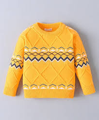 Sequin Yellow Baby Sweater