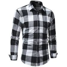Men’s Cotton Casual Shirt – Checked Pattern