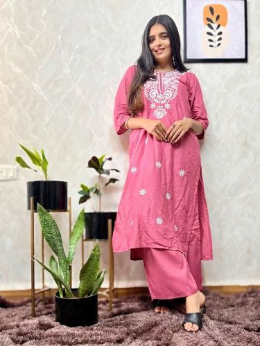 Rayon Kurtis With Palazzo