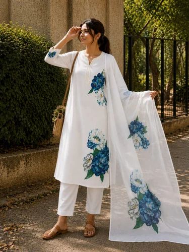 Pure Cotton Linen Ladies Kurti