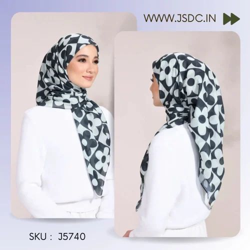Turquoise Blue Premium Cotton Voile Women Daily Wear Scarf Stoles
