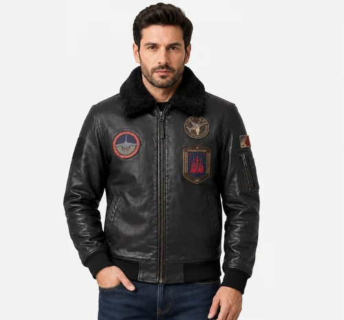 Leather Boomer Jacket
