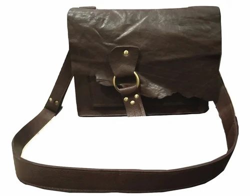 Brown Mon Exports Genuine Leather Side Bag, Pure Leather: Yes