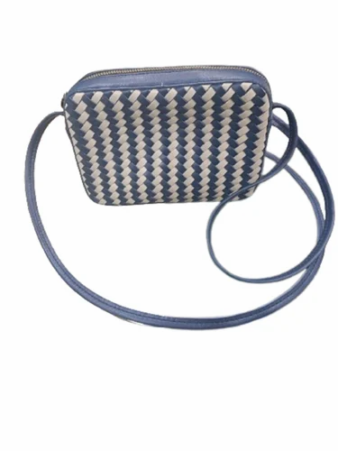 MON EXPORTS Female Hand Weaved Leather Crossbody bag Satchel Shoulder bag