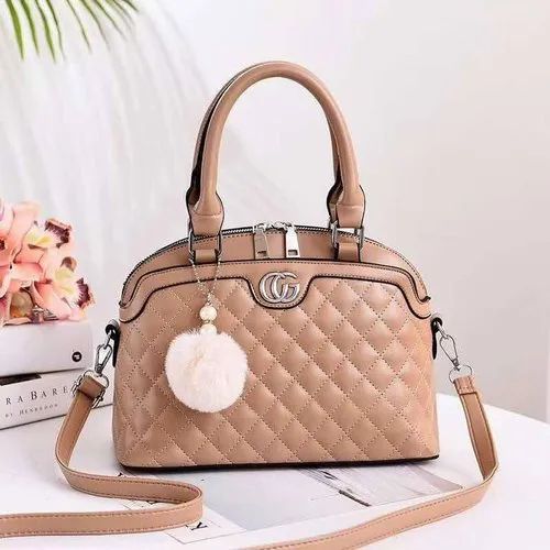 PU leather Plain Imported Handbags