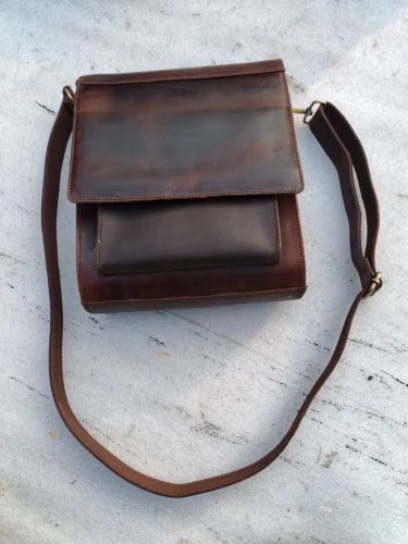 Brown Leather Shoulder Bag
