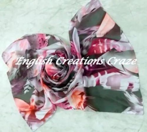 Polyester Crepe Printed Stoles