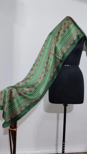 Printed Christmas Wear Satin Stoles