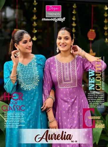 Rayon Long Gown Type Kurtis