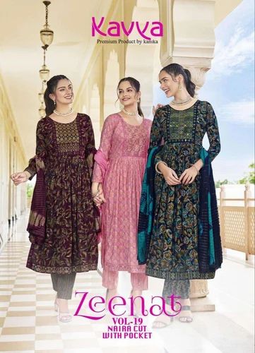 Cotton Naira Cut Kurti, Printed
