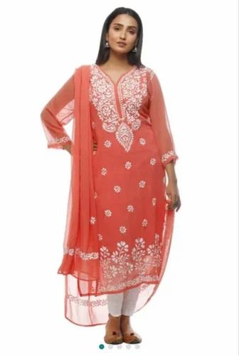 Chikankari Georgette Kurti