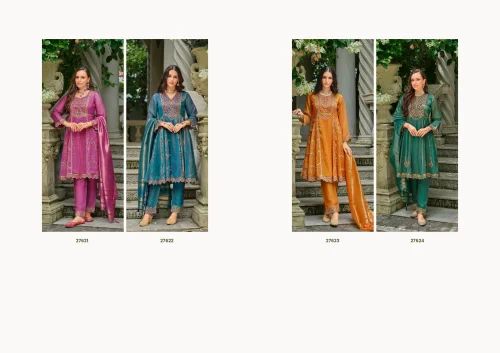 Thread Embroidery Anarkali Cotton Kurti