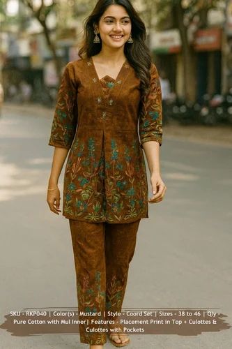 Printed Kurti Pant Set
