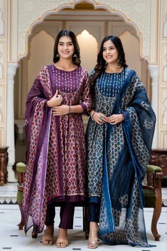Printed Cotton Suit