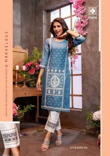 Party Wear LUCKNOWI VOL-2 BY KIANA KURTI PENT WHOLEALER