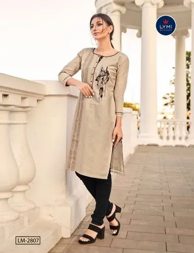 Avenue By LYMI Rayon Work Kurtis Catalog, Size: M L XL XXL