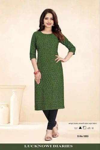 Ladies Lucknowi Chikan Kurti