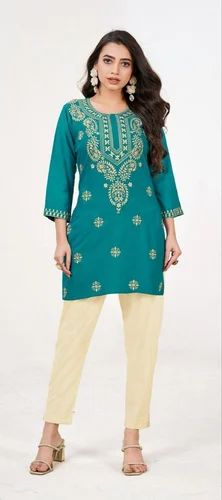 Rayon Lucknowi Kurti