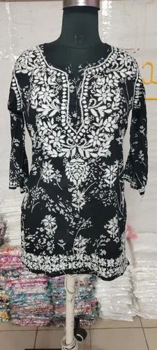 Chikankari Short Kurti