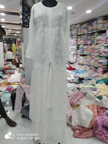 Printed Pure Garjat Lakhnawi kurti