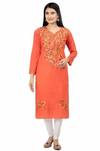 Lucknowi Chikankari Kurti Hand Embroidered