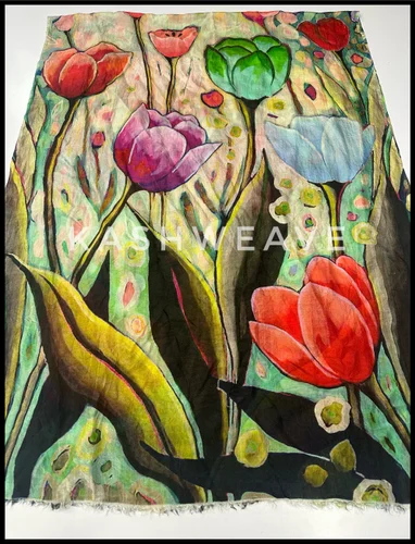 Pure Silk Scarves Stoles For Women