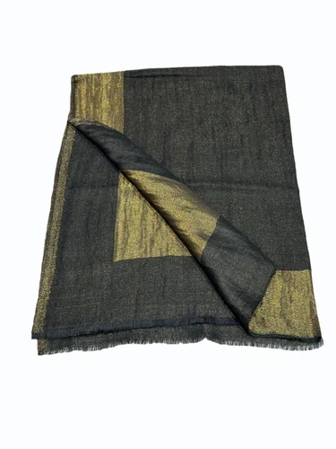 Fine Wool Zari Reversible Stoles Shawls