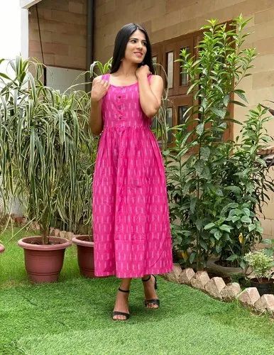 SUMIT KUMAR HANDLOOM PURE COTTON IKKAT KURTI