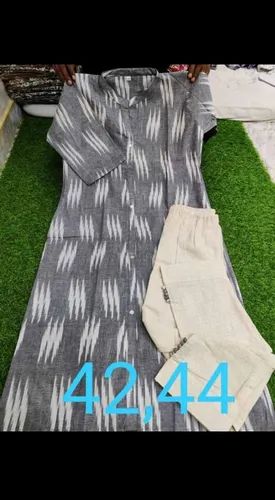 Ikat Fabric Kurti, Size: XL