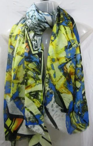 Sam Inc Chiffon Modal Digital Printed Stole