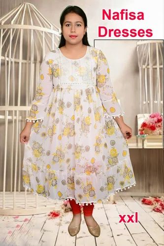 Nafisa Dresses Yellow Polyester Printed Kurti