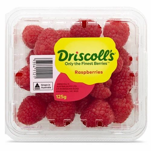 A Grade RASPBERRY DRISCOLLS, Packaging Size: 125GM