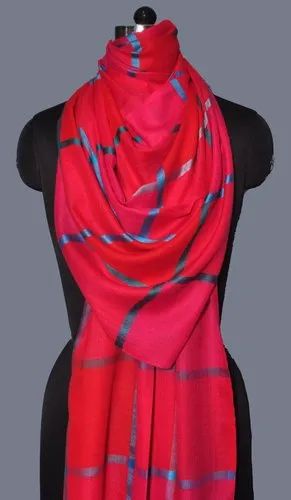 Fine wool silk check box